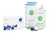 Biofinity CooperVision (6 lentilles) + 2 x Solunate Multi-Purpose 400 ml avec étui 27802