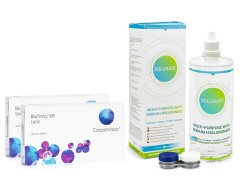 Biofinity XR Toric (6 lentilles) + Solunate Multi-Purpose 400 ml avec étui