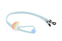 Cordon de lunettes bleu pour enfant