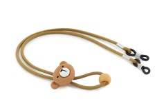 Cordon de lunettes marron pour enfant