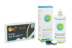Lenjoy Day & Night PRO (6 lentilles) + Solunate Multi-Purpose 400 ml avec étui