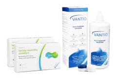 Lenjoy Monthly Comfort (12 lentilles) + Vantio Multi-Purpose 360 ml avec étui