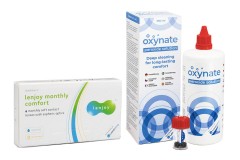Lenjoy Monthly Comfort (6 lentilles) + Oxynate Peroxide 380 ml avec étui
