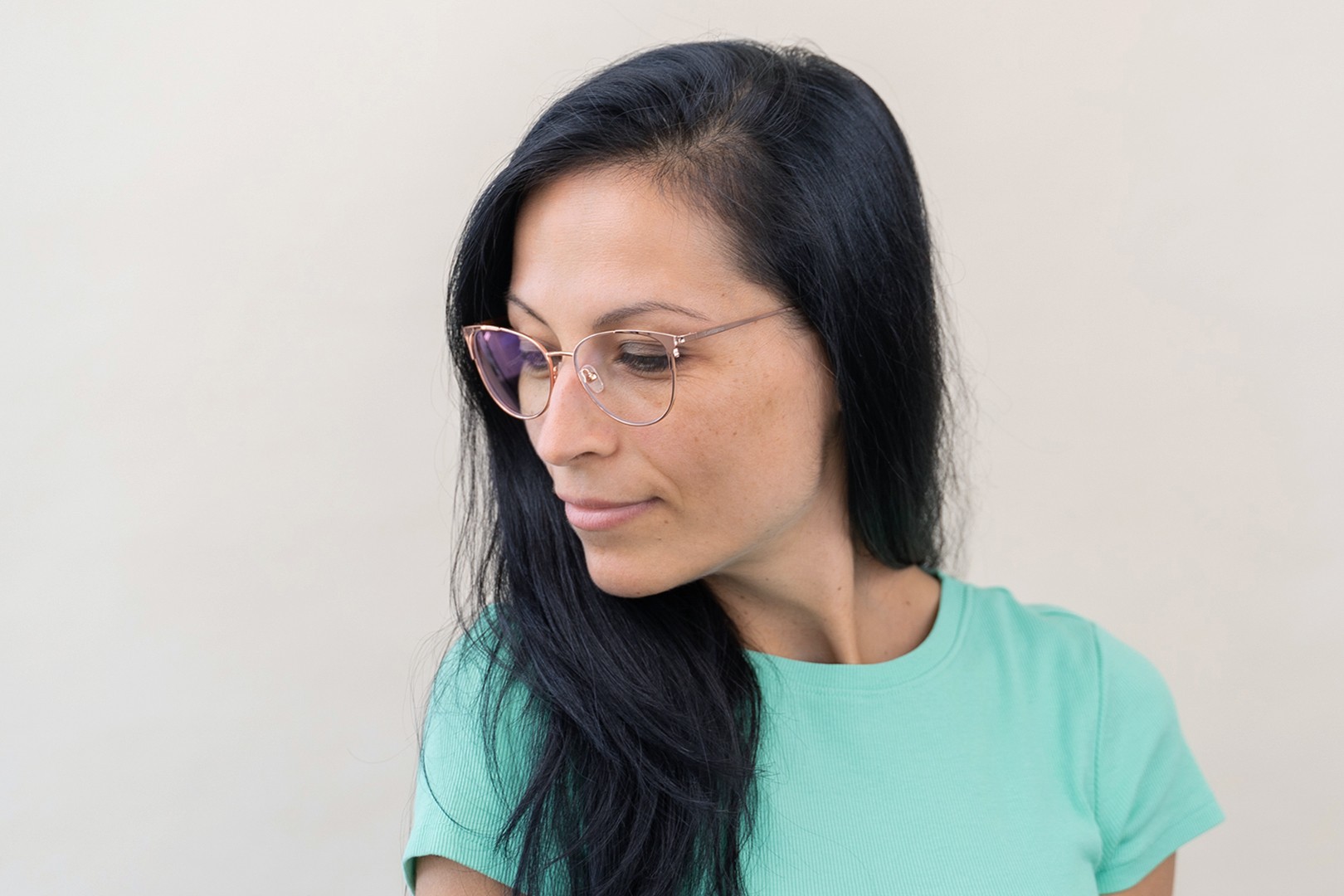 Lentiamo Andrea Rose Gold - Lunettes anti lumière bleue | Lentiamo