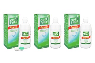 OPTI-FREE Express 3 x 355 ml avec étuis