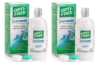 OPTI-FREE PureMoist 2 x 300 ml avec étuis