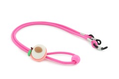 Cordon de lunettes rose pour enfant